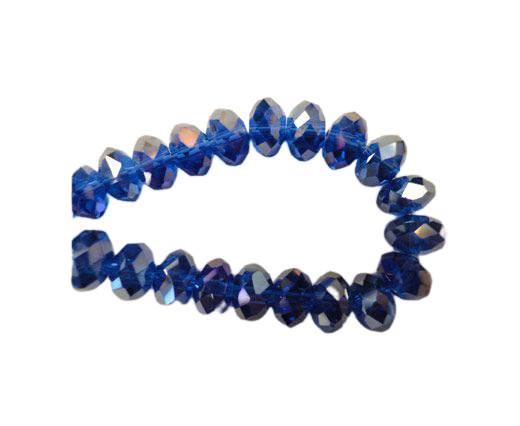 Faceted Glass Beads-3mm-Saphire