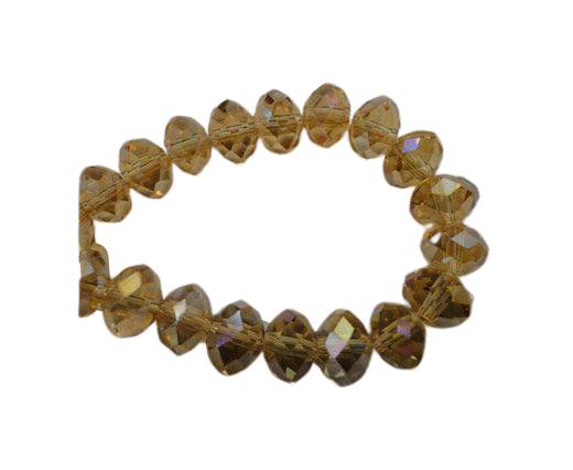 Faceted Glass Beads-3mm-Topaz-AB