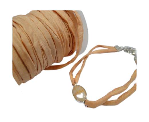 Habotai silk cords - Dusty Peach