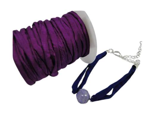 Habotai silk cords - Fashion Purple