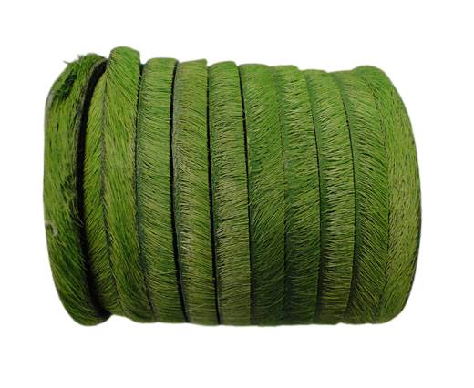 Hair-On-Flat Leather-Light Green-10MM