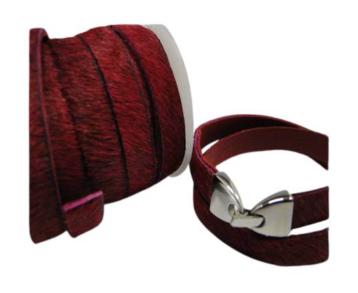 Hair-On-Leather-Cords-Wine Red-10mm