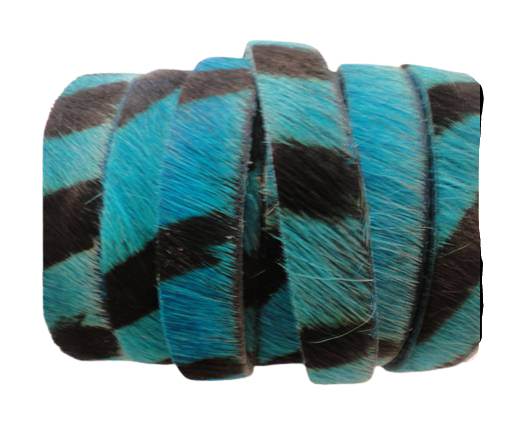 Hair-On-SE-HS-Turquoise Zebra-10MM