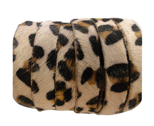 Hair-On Flat Leather-Leopard Skin(light)-5MM