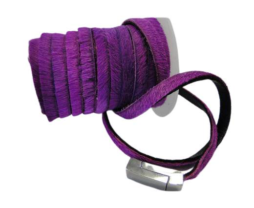 Hair-On Leather- Purple -5mm