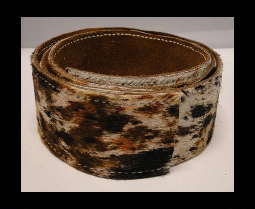 Hair-On Leather Belts-Tiger Skin-40mm
