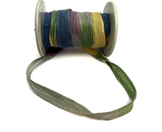 Hand dyed silk ribbons - Eternal Delight