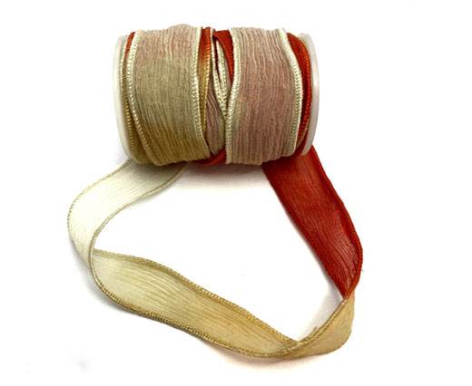 Hand dyed silk ribbons - SE-NF-01