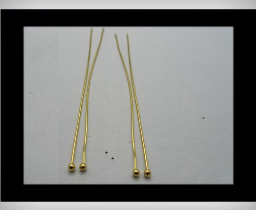 Head Pins FI7023-Gold-40mmx2mm