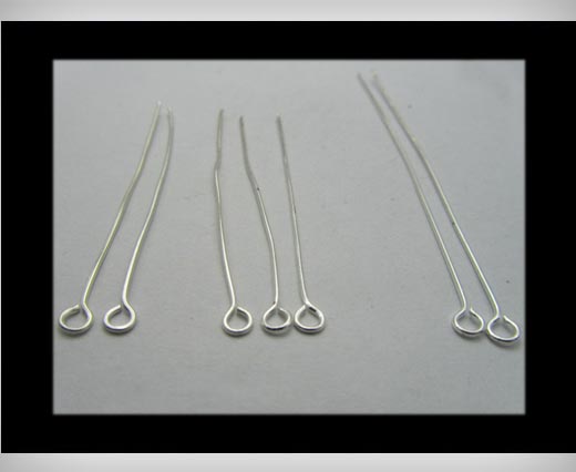 Head Pins FI7024-Silver-40mm