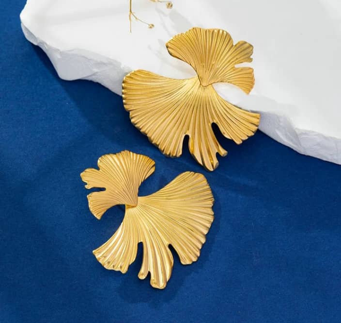 Stainless Steel Earnings - SSEAR34-PVD Gold plated