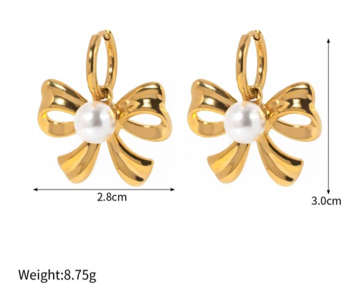 Stainless Steel Earnings - SSEAR52-PVD Gold plated
