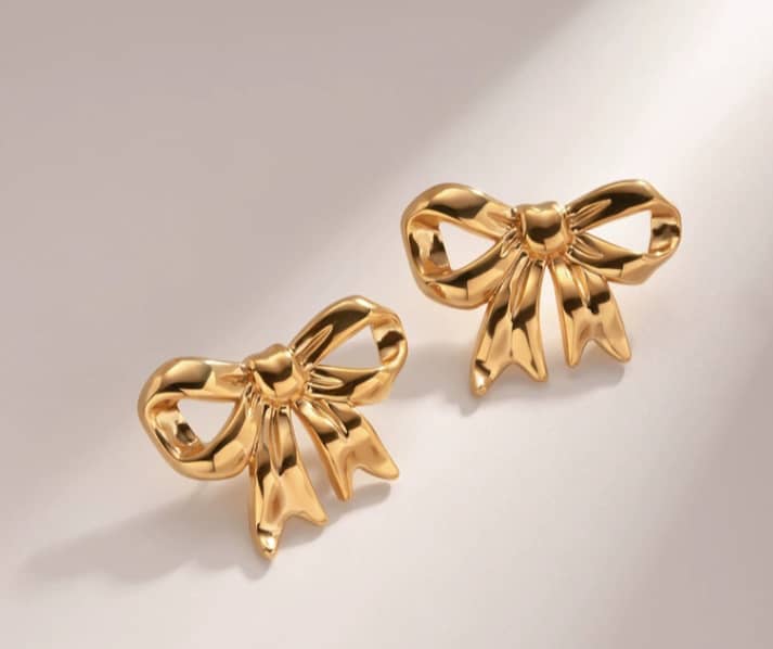Stainless Steel Earnings - SSEAR53-PVD Gold plated