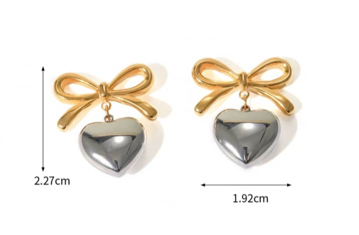Stainless Steel Earnings - SSEAR67-PVD Gold plated