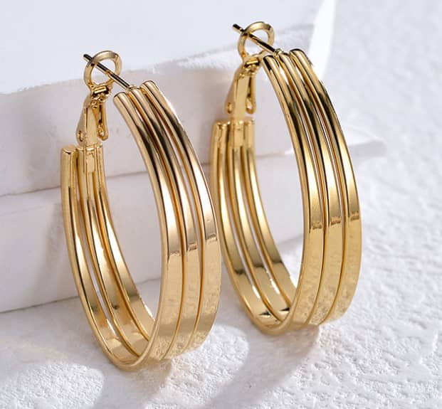 Stainless Steel Earnings - SSEAR74-PVD Gold plated