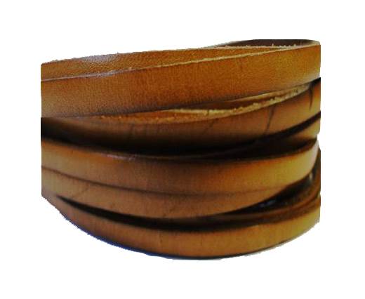 Flat Leather Italian 5mm - Light Brown