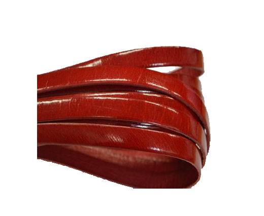 Italian Flat Leather 10mm-Shine red