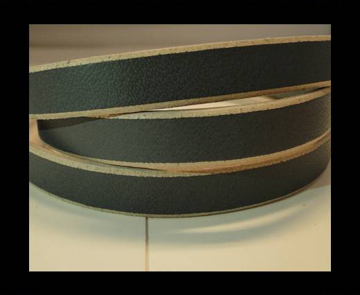 Flat Leather- Natural Edges -Grey-10mm