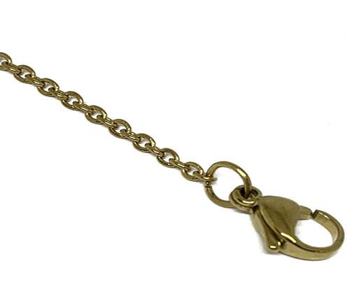 Stainless Steel Ready Necklace Chains,Gold,Item 28