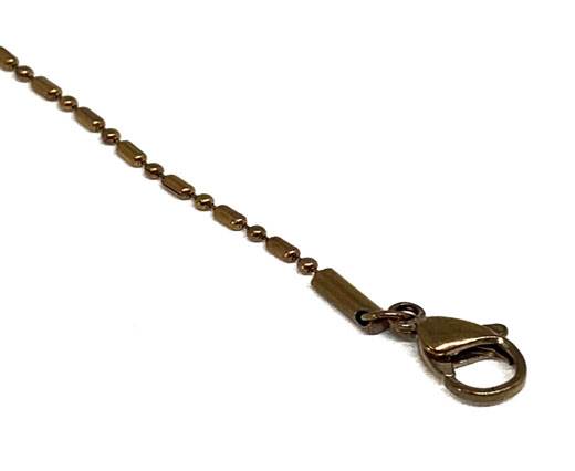 Stainless Steel Ready Necklace Chains,Rose Gold,Item 33