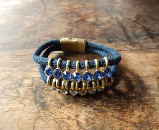 Leather Bracelets Supplies Jeans Bracelet02 - Jeans