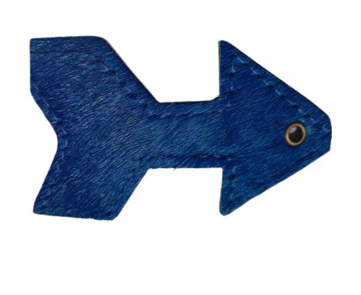 KC-Key Cord Arrow Shape 8cm blue hair-on