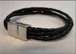 Unisex Leather Bracelet MLBSS-1