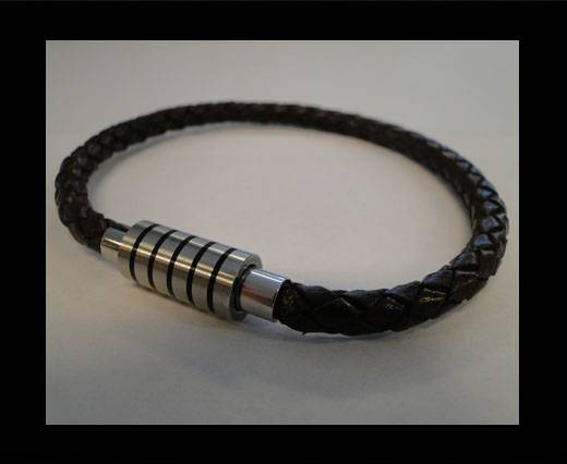 Unisex Leather Bracelet MLBSS-6