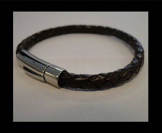Unisex Leather Bracelet MLBSS-14