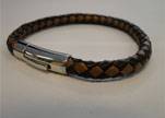 Unisex Leather Bracelet MLBSS-15