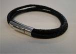 Unisex Leather Bracelet MLBSS-16