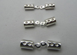 brass end cap FI7010 - Silver - 3mm