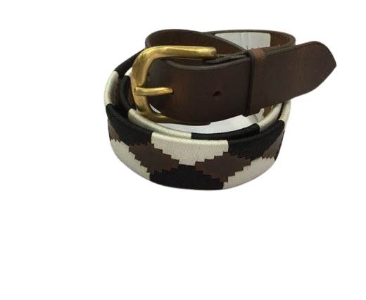 Leather Wave belt H.30mm