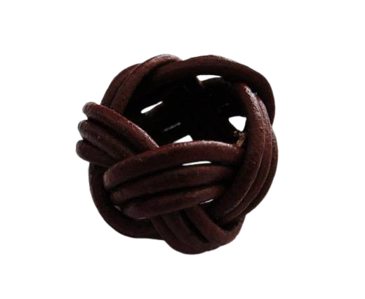 Leather-Ring-Dark Red