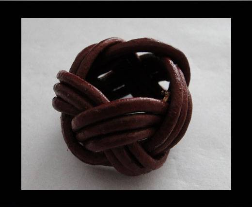 Leather-Ring-Dark Red