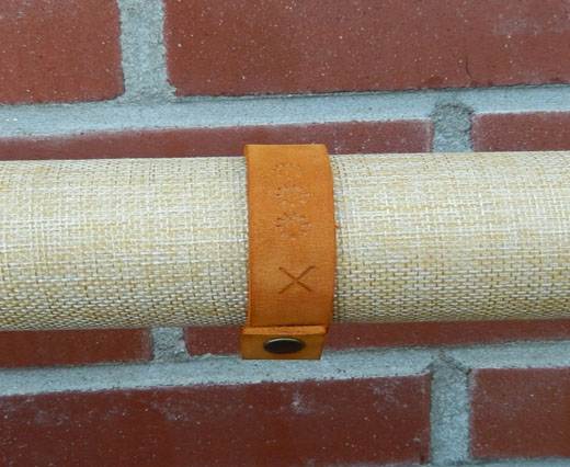Leather Bracelets Supplies Bracelet07 - Orange