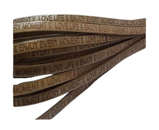 Love life & enjoy every moment - 5mm - TAUPE