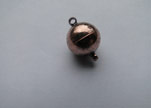brass Magnetic clasp Antique Copper - 8mm
