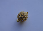 brass Magnetic clasp MG2-12mm-Gold