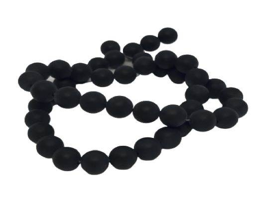 Matt Black Agate (8mm)