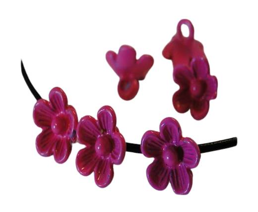 Metal Beads-Flower-Fuchsia-8mm