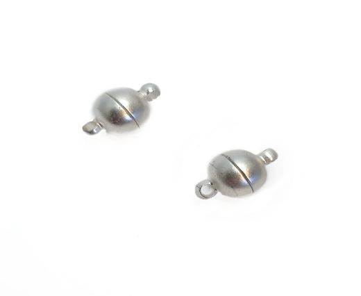 Magnetic Clasps, Zamak, Matte Silver, MG1-10mm