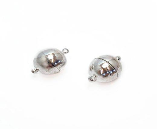 Magnetic Clasps, Zamak, Silver, MG1-16mm