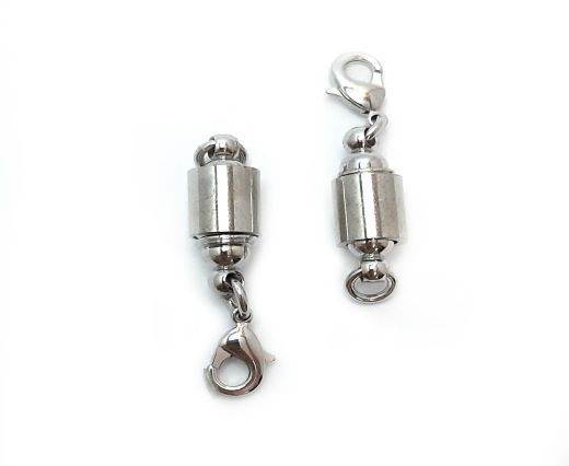 Magnetic Clasps, Zamak, Antique Silver, MG10 - 8x22mm