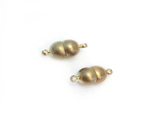 Magnetic Clasps, Zamak, Antique Gold, MG11 - 8*17mm