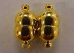 brass Magnetic clasp MG11-8 by 17mm -Gold
