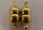 brass Magnetic clasp MG11-8 by 17mm-Antique Gold