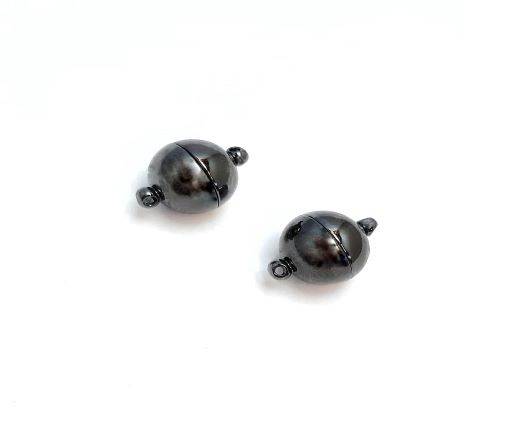 Magnetic Clasps, Zamak, Black, MG1 - 10mm