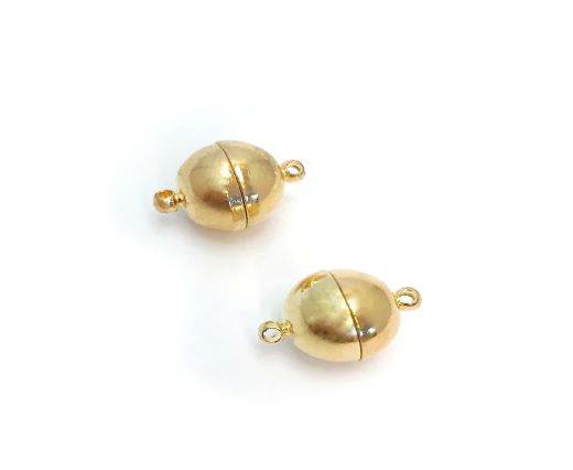 Magnetic Clasps, Zamak, Gold, MG1 - 12mm