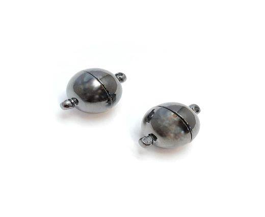 Magnetic Clasps, Zamak, Black, MG1 - 14mm